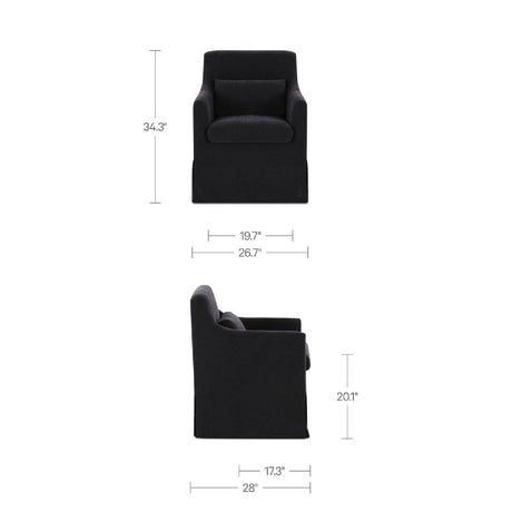 Slipcover Dining Chair | Novi Living Lydia - www.oroa.com