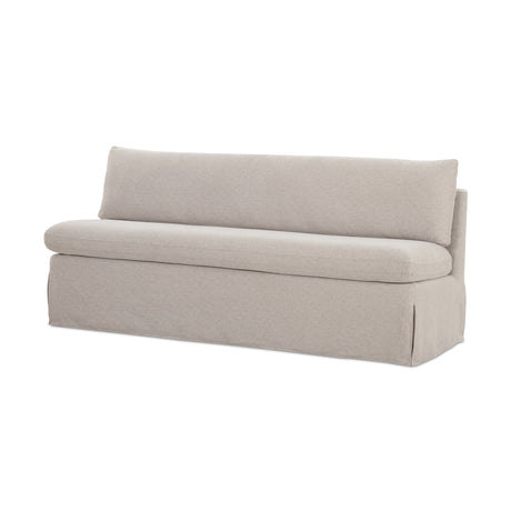 Modern European furniture - Beige Dining Bench Slipcover - www.oroa.com