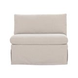 Modern European furniture - Beige Dining Chair and Half Slipcover - www.oroa.com