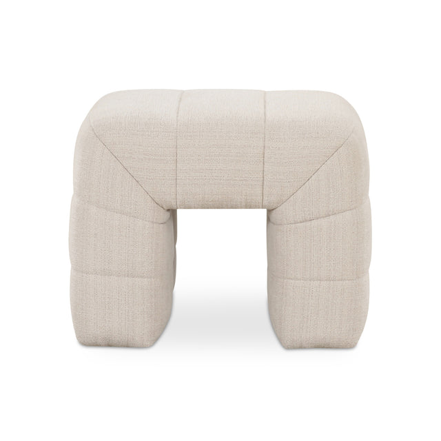 Modern European furniture - Wide Channel Detail Stool - www.oroa.com