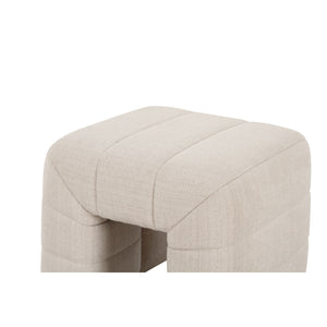 Modern European furniture - Wide Channel Detail Stool - www.oroa.com