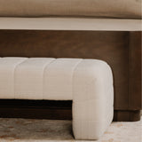 Modern European furniture - Brown Upholstered Bench - www.oroa.com