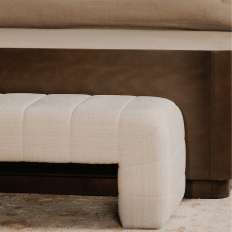 Modern European furniture - Channel Upholstered Bench - www.oroa.com