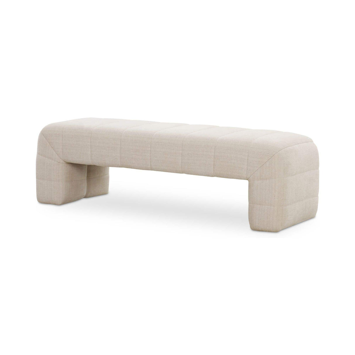 Modern European furniture - Brown Upholstered Bench - www.oroa.com