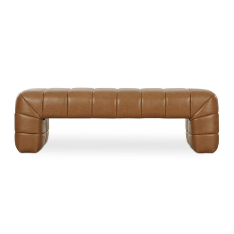 Modern European furniture - Brown Upholstered Bench - www.oroa.com