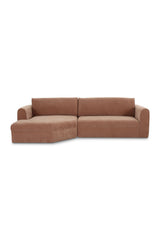 Modern European furniture - Weave Fabric Sectional Sofa - www.oroa.com