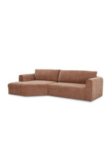 Modern European furniture - Weave Fabric Sectional Sofa - www.oroa.com