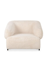 Modern European furniture - Cream Fur Lounge Chair - www.oroa.com