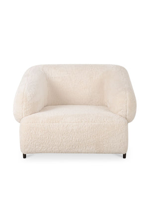 Modern European furniture - Cream Fur Lounge Chair - www.oroa.com