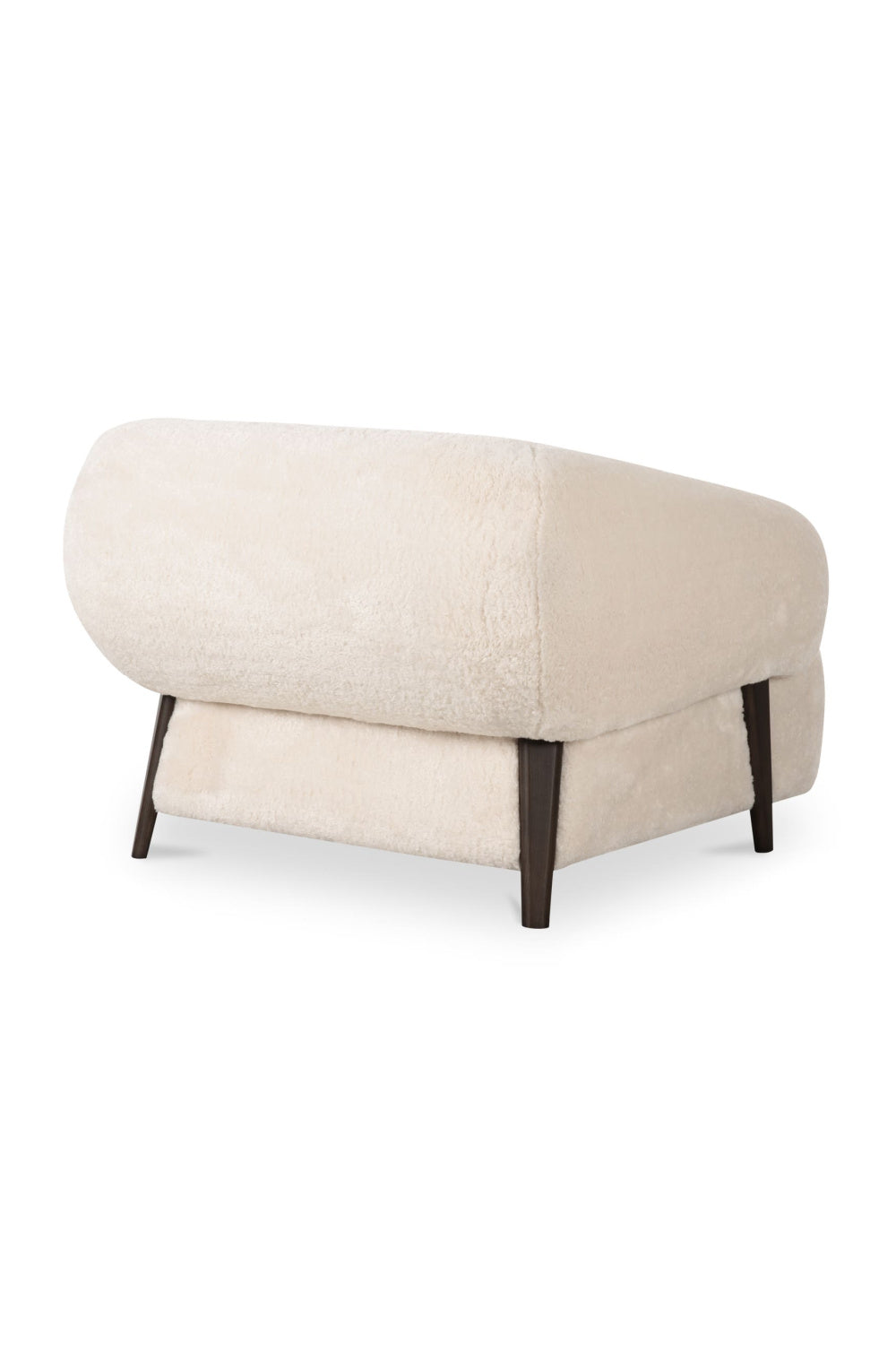 Modern European furniture - Cream Fur Lounge Chair - www.oroa.com