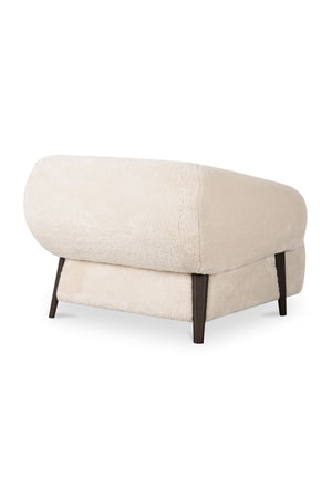 Modern European furniture - Cream Fur Lounge Chair - www.oroa.com