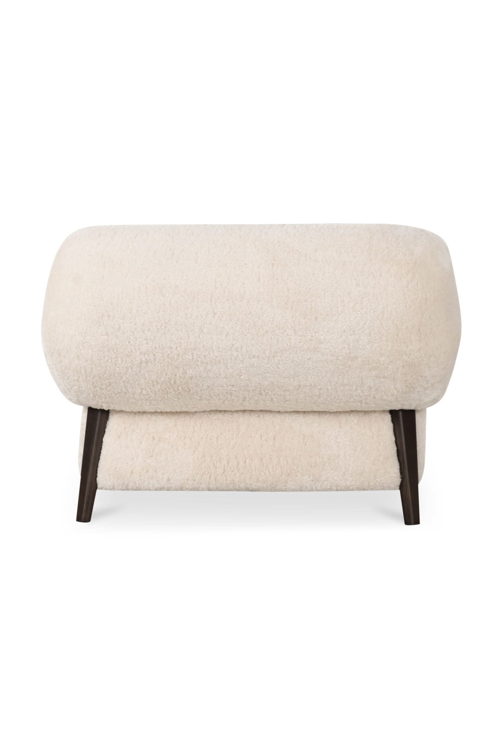 Modern European furniture - Cream Fur Lounge Chair - www.oroa.com