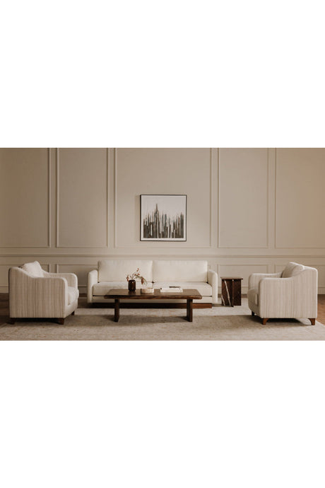 Modern European furniture - Textured Boucle Accent Chair - www.oroa.com
