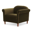 Modern European furniture - Mohair Inspired Rolled-Arm Accent Chair - www.oroa.com