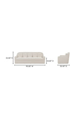 Modern European furniture - Curved Back Upholstered Sofa - www.oroa.com