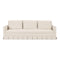 Modern European furniture - Pleated Skirt Fabric Sofa - www.oroa.com