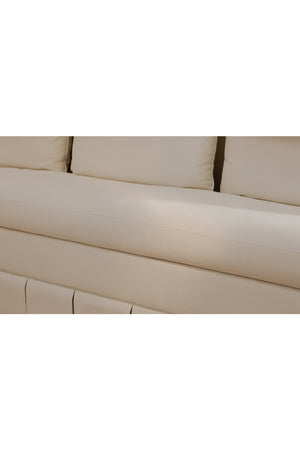 Modern European furniture - Pleated Skirt Fabric Sofa - www.oroa.com