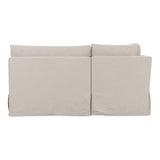 Modern European furniture - Beige U-Shaped Dining Banquette Slipcover L - www.oroa.com