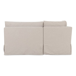 Modern European furniture - Beige U-Shaped Dining Banquette Slipcover L - www.oroa.com