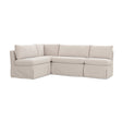 Modern European furniture - Beige L-Shaped Dining Banquette Slipcover XS - www.oroa.com