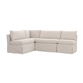 Modern European furniture - Beige L-Shaped Dining Banquette Slipcover XS - www.oroa.com