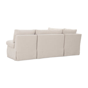 Modern European furniture - Beige L-Shaped Dining Banquette Slipcover XS - www.oroa.com