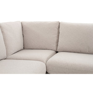 Modern European furniture - Beige L-Shaped Dining Banquette Slipcover XS - www.oroa.com