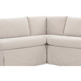 Modern European furniture - Beige L-Shaped Dining Banquette Slipcover S - www.oroa.com