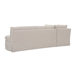 Modern European furniture - Beige L-Shaped Dining Banquette Slipcover S - www.oroa.com