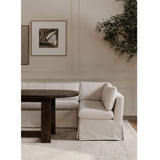 Modern European furniture - Beige L-Shaped Dining Banquette Slipcover L - www.oroa.com