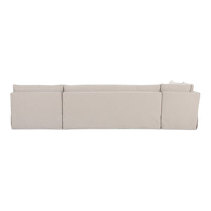 Modern European furniture - Beige L-Shaped Dining Banquette Slipcover L - www.oroa.com