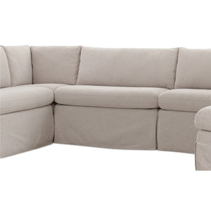 Modern European furniture - Beige U-Shaped Dining Banquette Slipcover XS - www.oroa.com