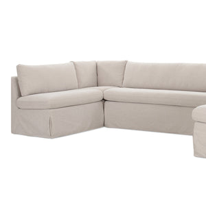 Modern European furniture - Beige U-Shaped Dining Banquette Slipcover S - www.oroa.com