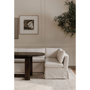 Modern European furniture - Beige U-Shaped Dining Banquette Slipcover S - www.oroa.com