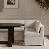 Modern European furniture - Beige U-Shaped Dining Banquette Slipcover M - www.oroa.com