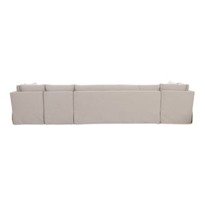Modern European furniture - Beige U-Shaped Dining Banquette Slipcover M - www.oroa.com