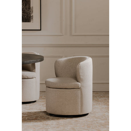 Modern European furniture - Upholstered Swivel Dining Chair - www.oroa.com