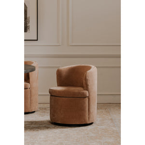   Modern European furniture - Upholstered Swivel Dining Chair - www.oroa.com | Oroa.com