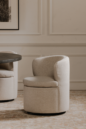 Upholstered Swivel Dining Chair | Novi Living Dane | Oroa.com
