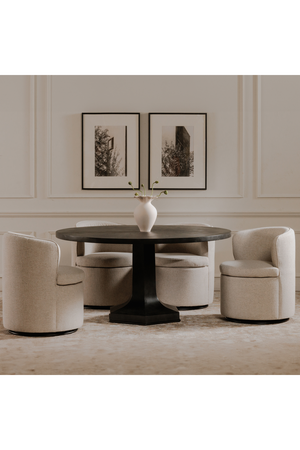 Upholstered Swivel Dining Chair | Novi Living Dane | Oroa.com