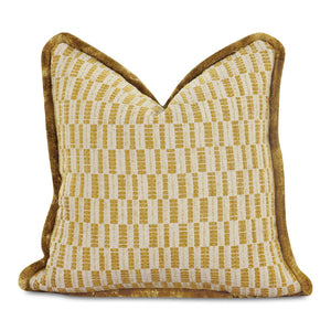 Modern European furniture - Geometric Print Fringed Cushion - www.oroa.com
