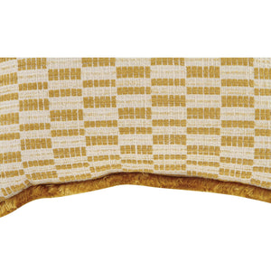 Modern European furniture - Geometric Print Fringed Cushion - www.oroa.com