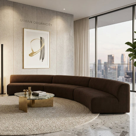 Modern European furniture - Concave 3-Piece Modular Sofa - www.oroa.com