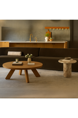 Concave 3-Piece Modular Sofa | Novi Living Naomi | Oroa.com