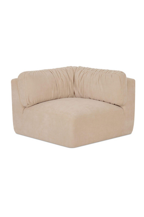 Modern European furniture - Chenille Corner Sofa - www.oroa.com