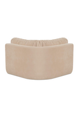 Modern European furniture - Chenille Corner Sofa - www.oroa.com