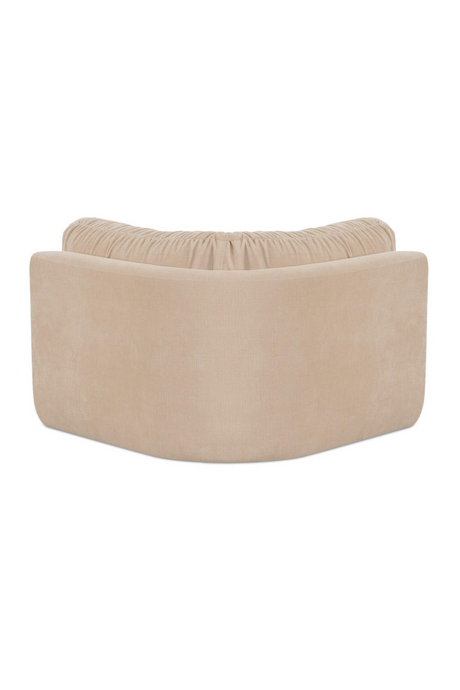 Modern European furniture - Chenille Corner Sofa - www.oroa.com