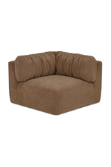 Modern European furniture - Chenille Corner Sofa - www.oroa.com