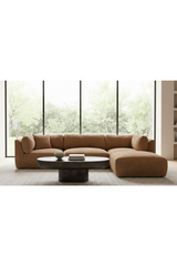 Modern European furniture - Chenille Corner Sofa - www.oroa.com