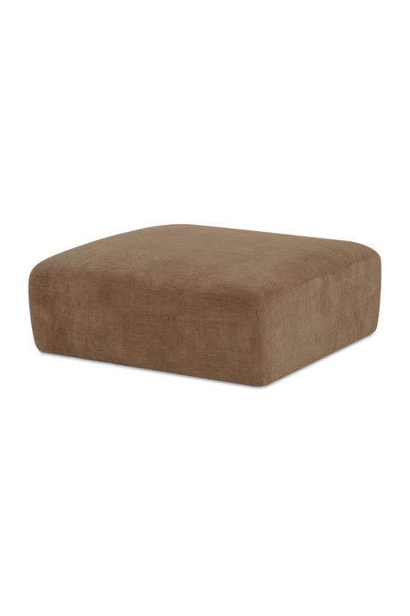 Modern European furniture - Chenille Square Ottoman - www.oroa.com